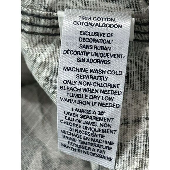 Chaps Shirt Men's Size XL Button Down Short Sleeve Tropical Palm Print - Picture 6 of 6